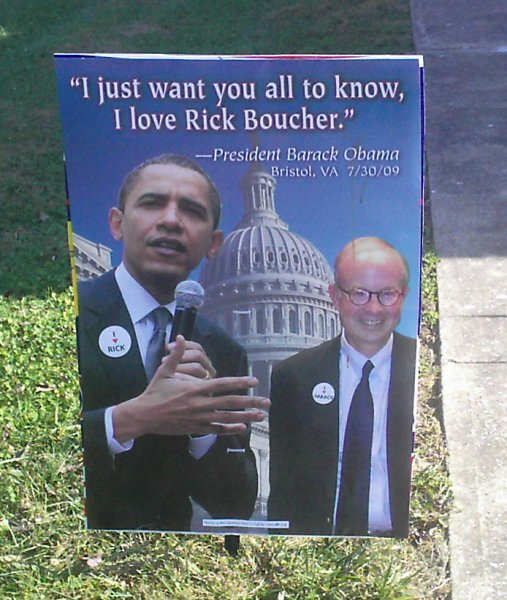 Congressman Rick Boucher and President Obama