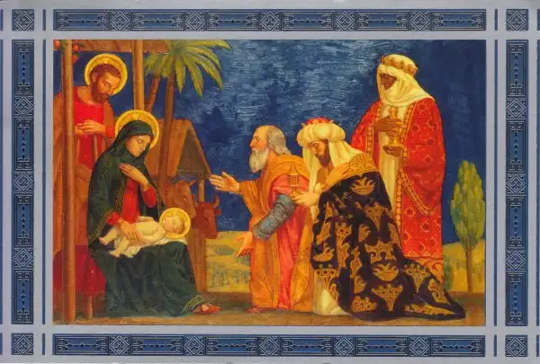 Christmas scene.