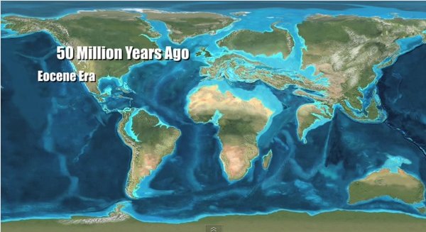 Eocene climate map