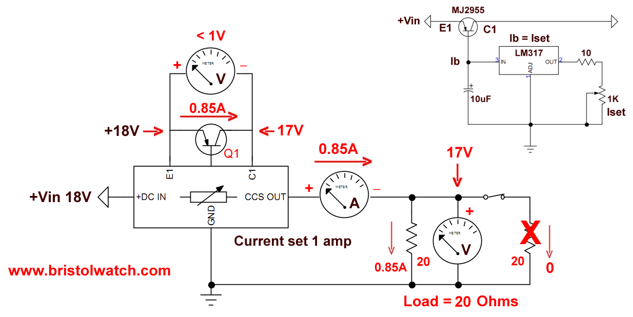 Constant current source test schematic 3.