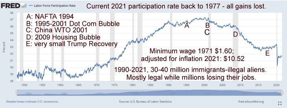 American Labor Participation collapse.