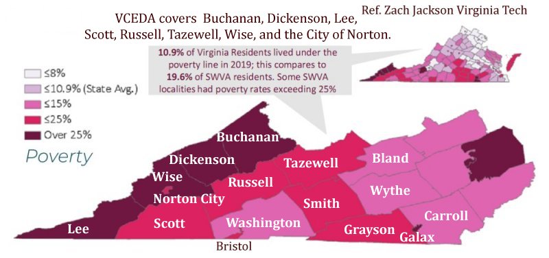 Poverty rates Southwest Virginia.