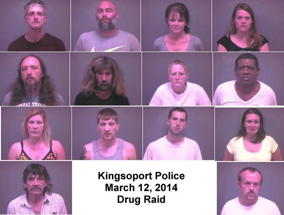 14 people arrested Kingsport